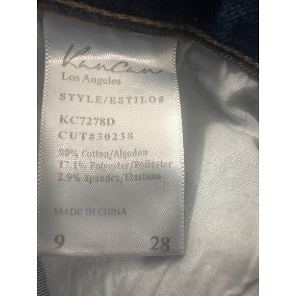 Kancan Mid rise skinny jean size 9 28 ankle dark wash casual - Picture 7 of 7